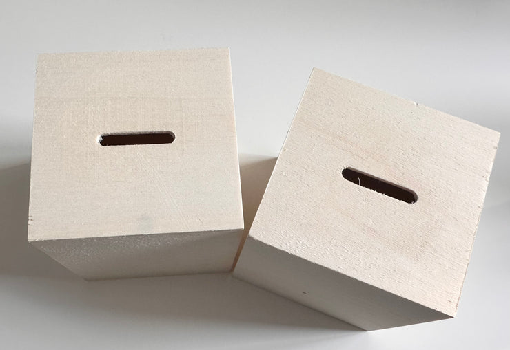 Spardose 1 Stk. in Würfelform mit personalisierter Gravur