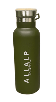 500ml Edelstahl Trinkflasche in Grün | AllAlpCollection laserstern-beschriftungen-lasergravuren.myshopify.com 