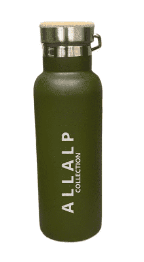 500ml Edelstahl Trinkflasche in Grün | AllAlpCollection laserstern-beschriftungen-lasergravuren.myshopify.com 