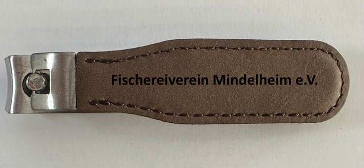 Nagelzwicker, Nagelknipser, Angelschnurschere mit Gravur