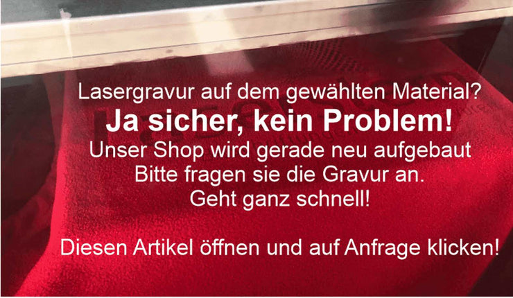 Anfrage Artikel - Laserstern Beschriftungen - Lasergravuren