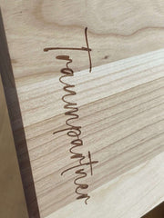 Brotzeitbrett Esche 30x18cm | Traumpartner - Laserstern Beschriftungen - Lasergravuren