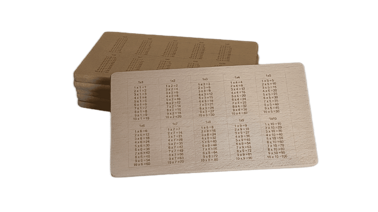 Brotzeitbrett mit 1x1 Einmaleins laserstern-beschriftungen-lasergravuren.myshopify.com 