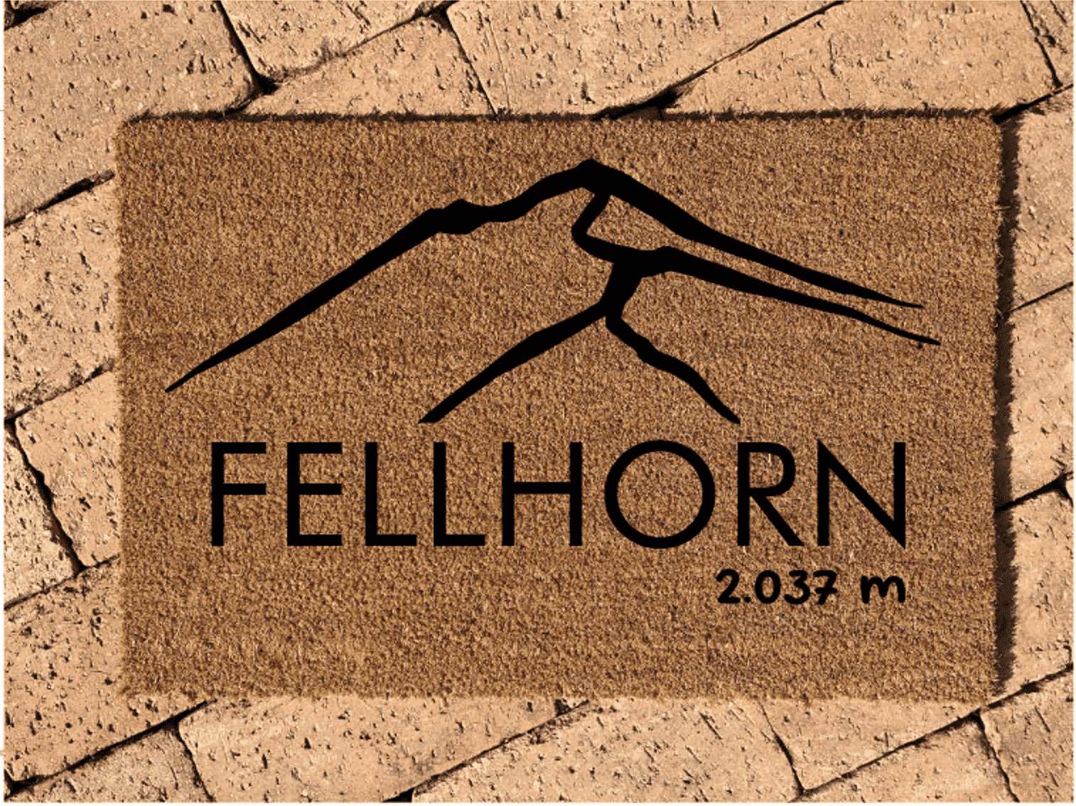 Kokos Fußabstreifer | Fußmatte Teppich | AllAlpColletion laserstern-beschriftungen-lasergravuren.myshopify.com 