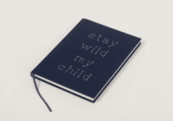 Leinen Notizbuch Semikolon B5 laserstern-beschriftungen-lasergravuren.myshopify.com 