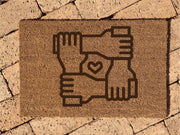 Personalisierte Kokos Fussmatte | MOTIVWAHL | Geschenk zum Einzug | Indoor Türmatte laserstern-beschriftungen-lasergravuren.myshopify.com 