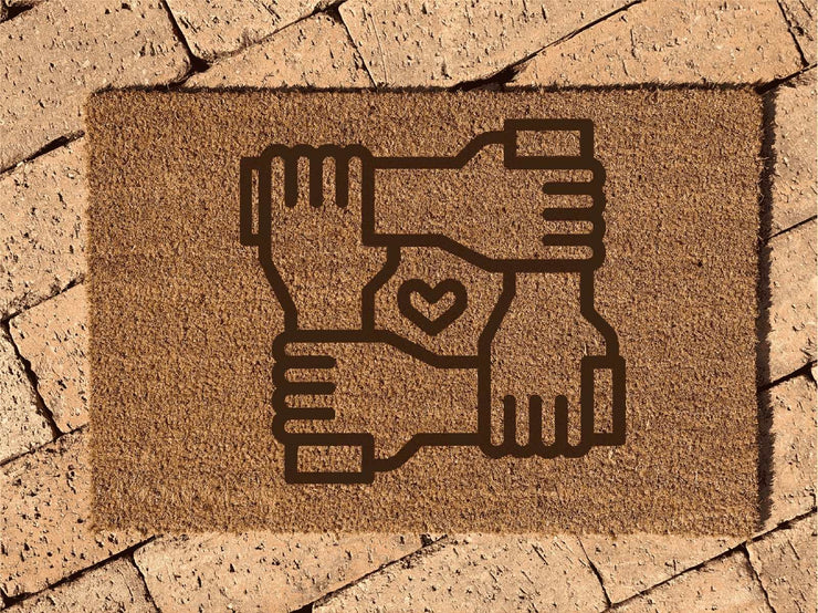 Personalisierte Kokos Fussmatte | MOTIVWAHL | Geschenk zum Einzug | Indoor Türmatte laserstern-beschriftungen-lasergravuren.myshopify.com 