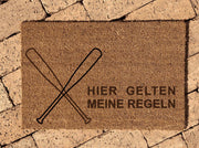 Personalisierte Kokos Fussmatte | MOTIVWAHL | Geschenk zum Einzug | Indoor Türmatte - Laserstern Beschriftungen - Lasergravuren