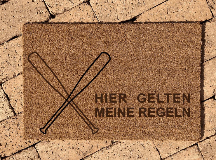 Personalisierte Kokos Fussmatte | MOTIVWAHL | Geschenk zum Einzug | Indoor Türmatte - Laserstern Beschriftungen - Lasergravuren