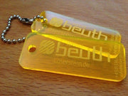 Schlüsselanhänger Lasercut | Acryl Anhänger a' 20Stk - Laserstern Beschriftungen - Lasergravuren