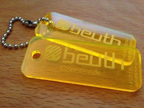 Schlüsselanhänger Lasercut | Acryl Anhänger a&