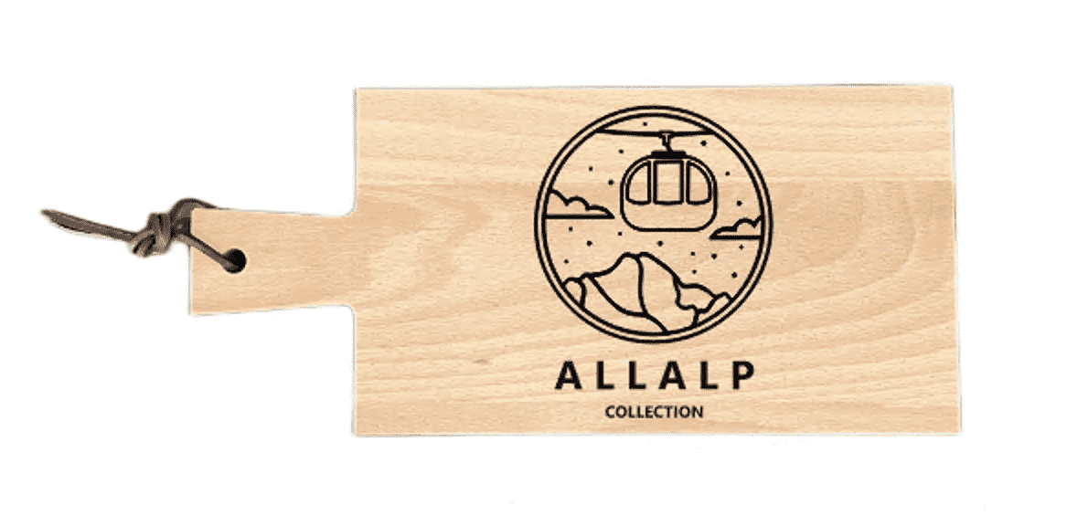Schneidebrett Kirschholz  35 x 16cm - 1,5cm stark | AllAlpCollection laserstern-beschriftungen-lasergravuren.myshopify.com 