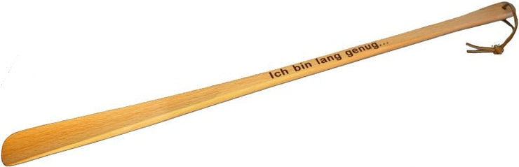 Schuhlöffel 63cm mit Lederschlaufe laserstern-beschriftungen-lasergravuren.myshopify.com 