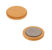 Tafelmagnet 39mm aus Holz - Laserstern Beschriftungen - Lasergravuren