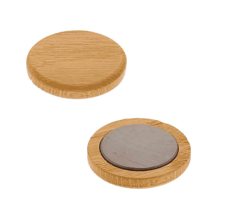 Tafelmagnet 39mm aus Holz laserstern-beschriftungen-lasergravuren.myshopify.com 