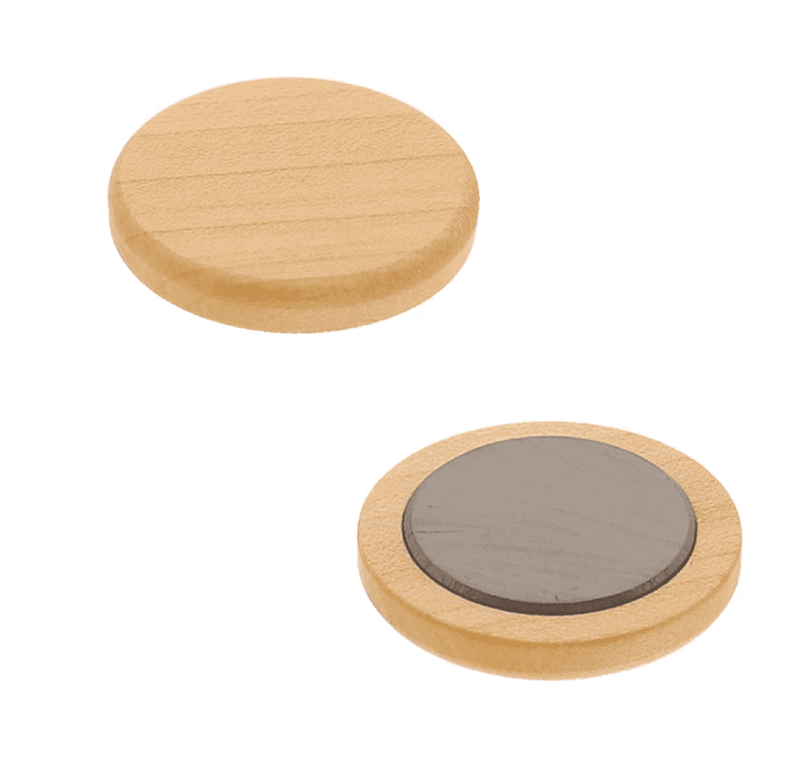 Tafelmagnet 39mm aus Holz laserstern-beschriftungen-lasergravuren.myshopify.com 